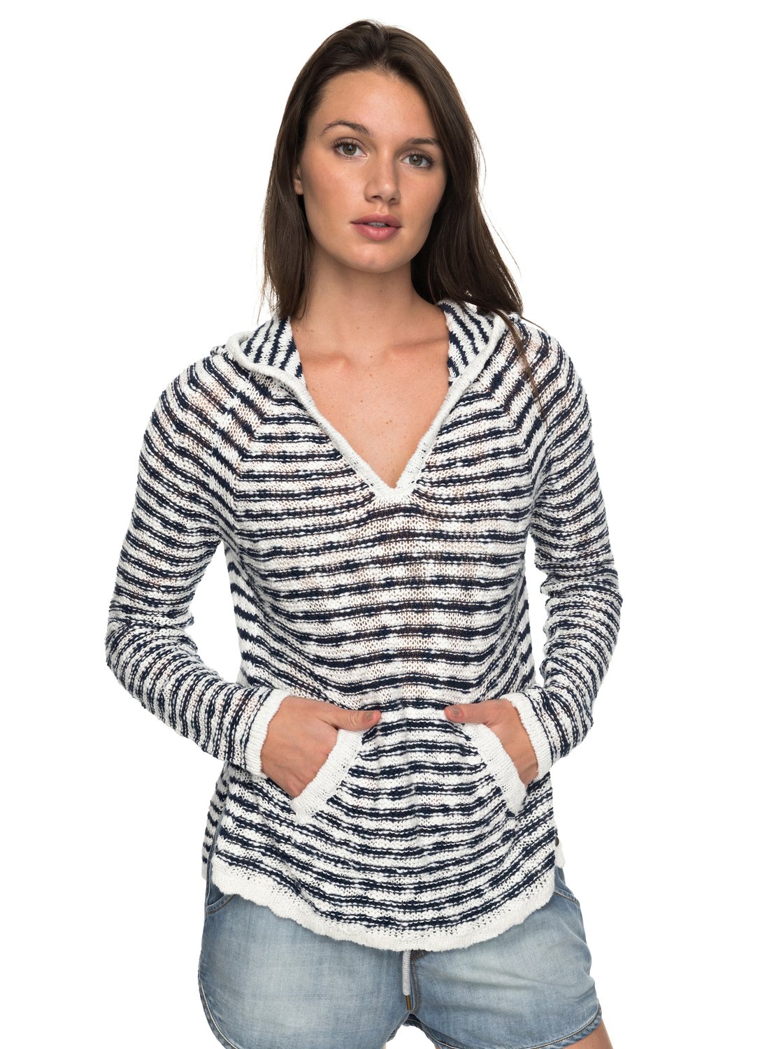 Slouchy Morning Stripe Hooded Sweater